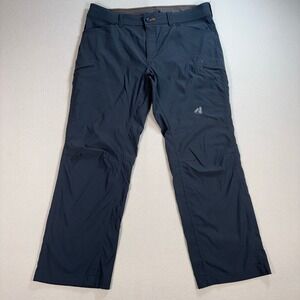 Eddie Bauer First Ascent Pants Men's 36 (fits 37x30) Navy Stretch Hiking Outdoor